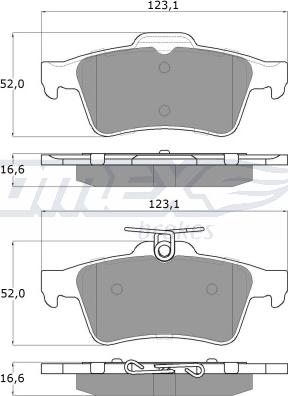 TOMEX brakes TX 14-28 - Komplet Pločica, disk-kočnica www.molydon.hr