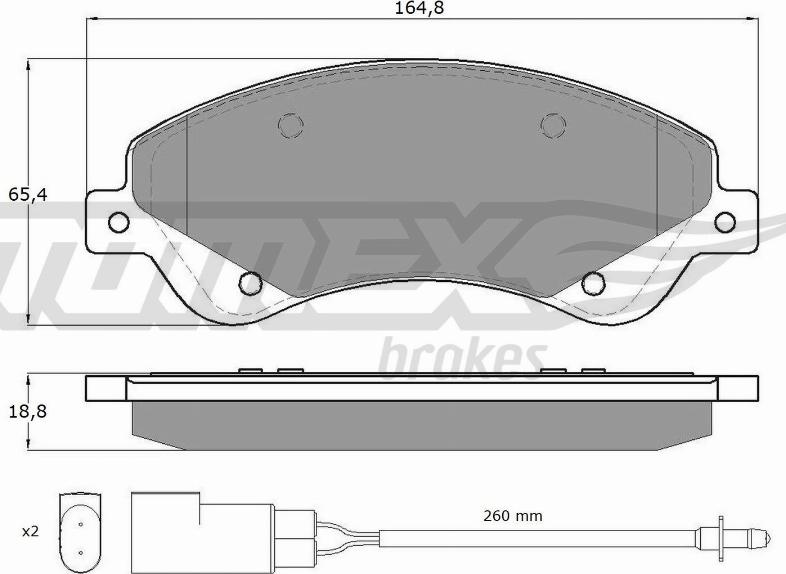 TOMEX brakes TX 14-79 - Komplet Pločica, disk-kočnica www.molydon.hr