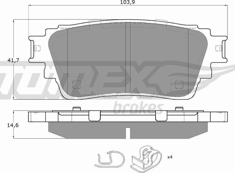 TOMEX brakes TX 15-98 - Komplet Pločica, disk-kočnica www.molydon.hr