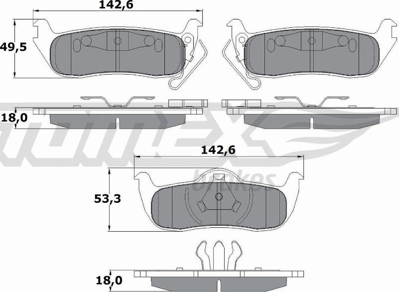 TOMEX brakes TX 15-48 - Komplet Pločica, disk-kočnica www.molydon.hr