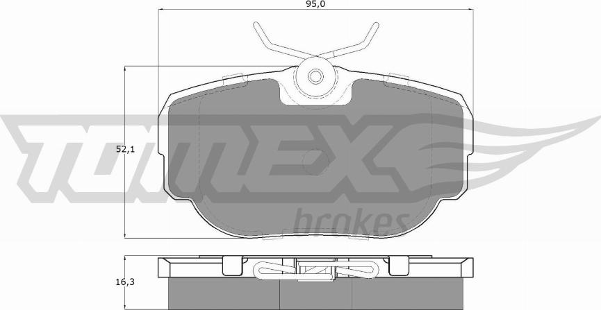 TOMEX brakes TX 15-59 - Komplet Pločica, disk-kočnica www.molydon.hr