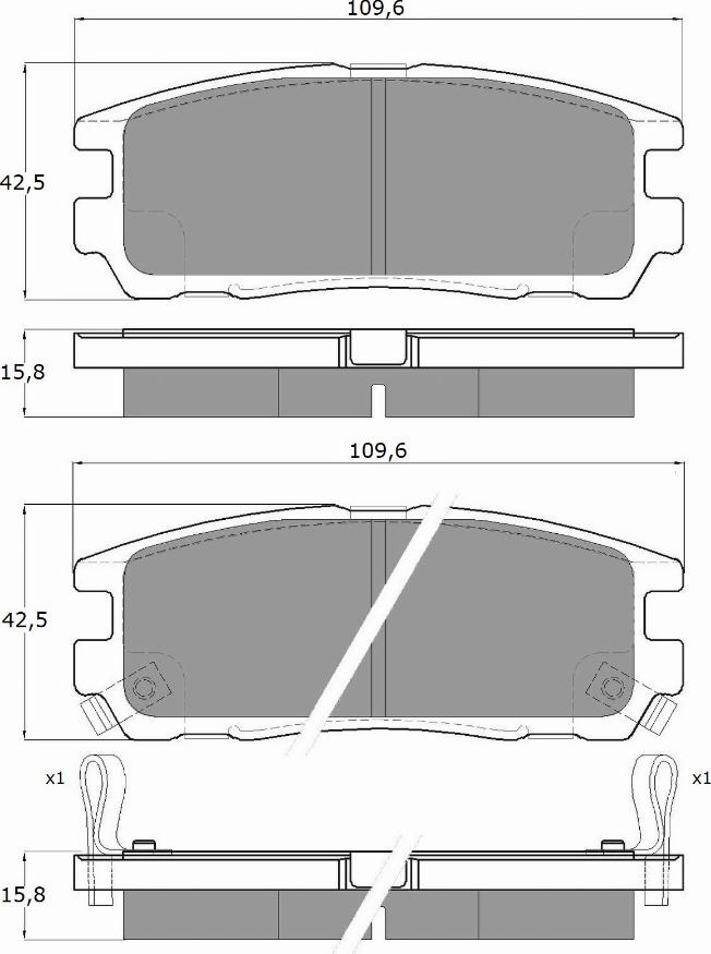 TOMEX brakes TX 15-55 - Komplet Pločica, disk-kočnica www.molydon.hr