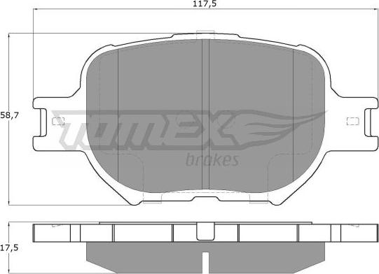 TOMEX brakes TX 15-62 - Komplet Pločica, disk-kočnica www.molydon.hr