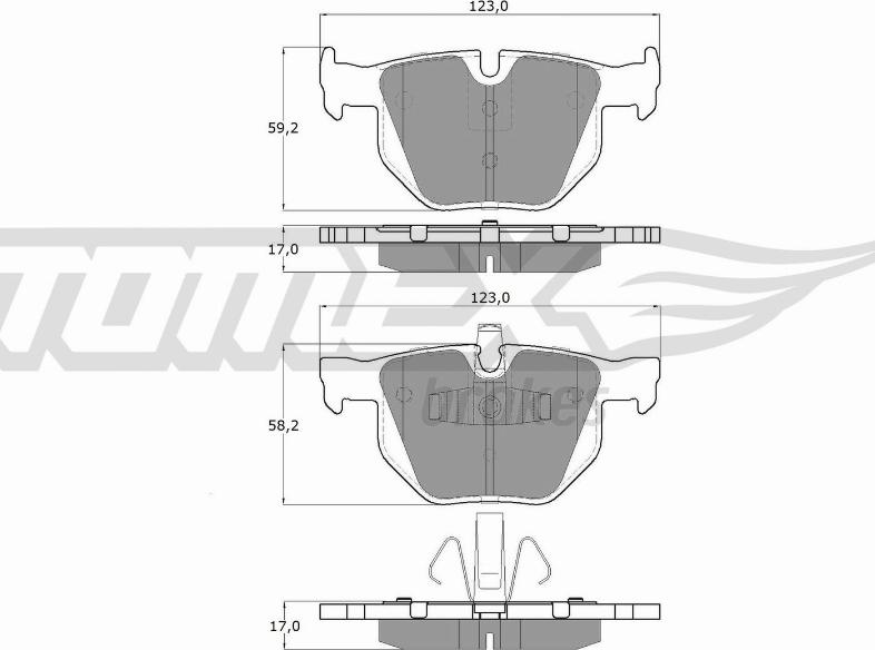 TOMEX brakes TX 15-14 - Komplet Pločica, disk-kočnica www.molydon.hr