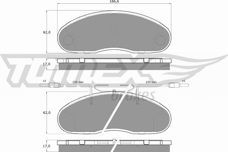 TOMEX brakes TX 15-18 - Komplet Pločica, disk-kočnica www.molydon.hr