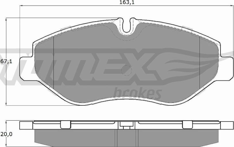 TOMEX brakes TX 15-86 - Komplet Pločica, disk-kočnica www.molydon.hr