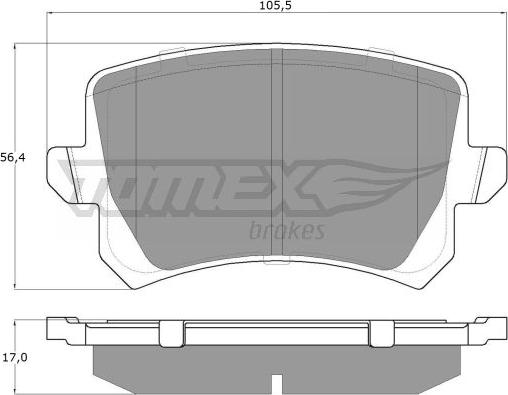 TOMEX brakes TX 15-83 - Komplet Pločica, disk-kočnica www.molydon.hr