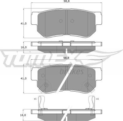 TOMEX brakes TX 15-35 - Komplet Pločica, disk-kočnica www.molydon.hr