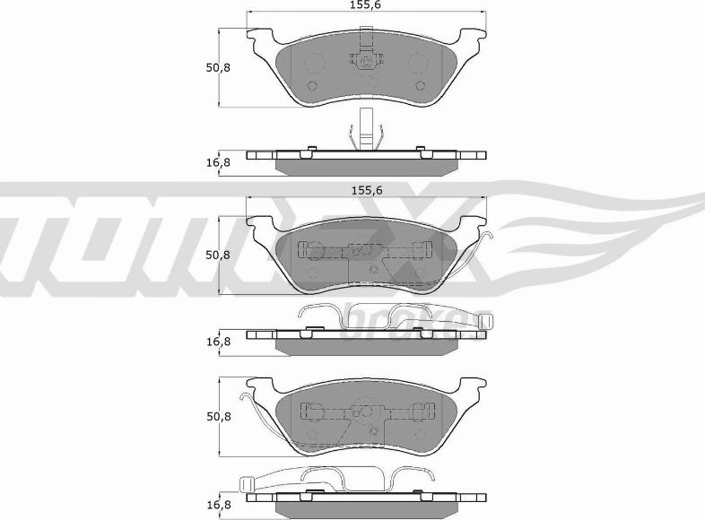 TOMEX brakes TX 15-31 - Komplet Pločica, disk-kočnica www.molydon.hr