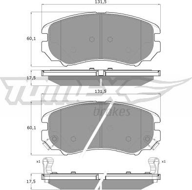 TOMEX brakes TX 15-29 - Komplet Pločica, disk-kočnica www.molydon.hr