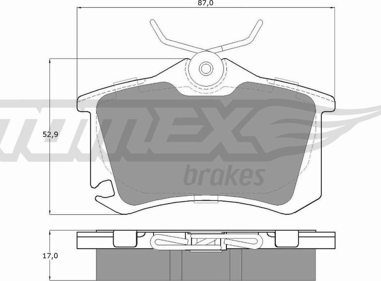 TOMEX brakes TX 15-22 - Komplet Pločica, disk-kočnica www.molydon.hr