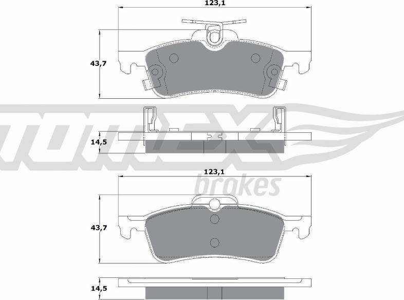 TOMEX brakes TX 15-79 - Komplet Pločica, disk-kočnica www.molydon.hr