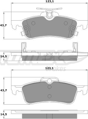 TOMEX brakes TX 15-79 - Komplet Pločica, disk-kočnica www.molydon.hr