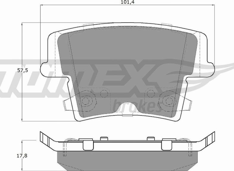 TOMEX brakes TX 15-72 - Komplet Pločica, disk-kočnica www.molydon.hr