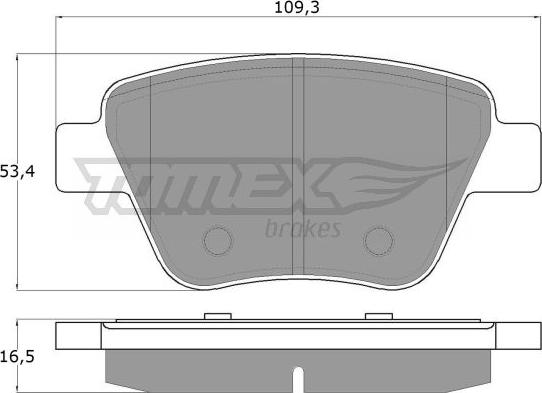 TOMEX brakes TX 16-59 - Komplet Pločica, disk-kočnica www.molydon.hr