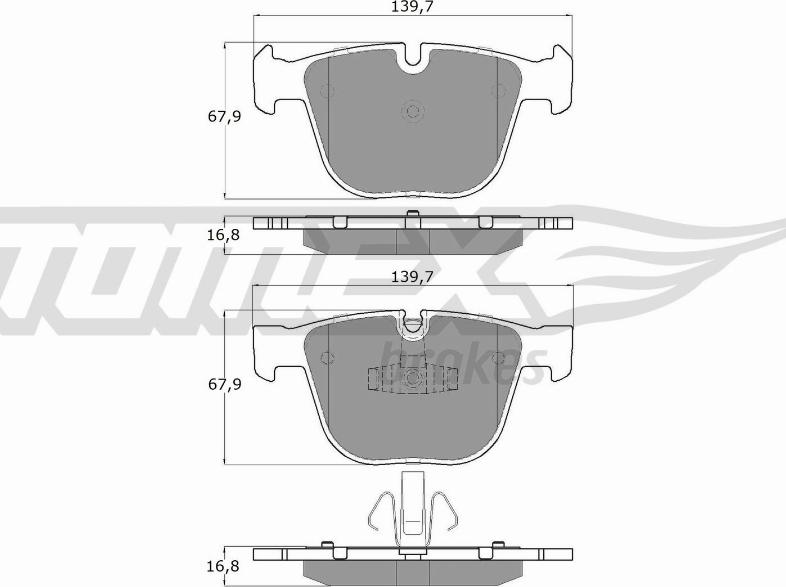 TOMEX brakes TX 16-67 - Komplet Pločica, disk-kočnica www.molydon.hr