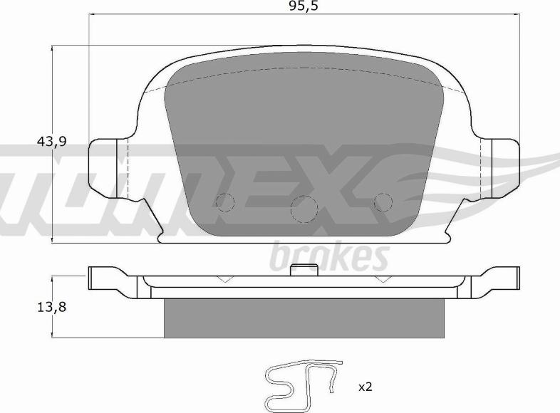 TOMEX brakes TX 16-06 - Komplet Pločica, disk-kočnica www.molydon.hr