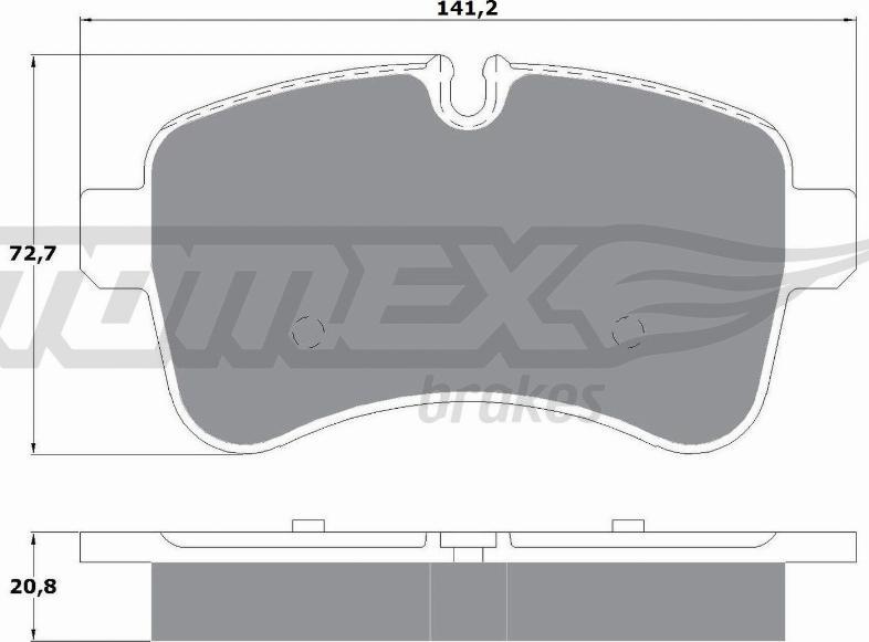 TOMEX brakes TX 16-00 - Komplet Pločica, disk-kočnica www.molydon.hr