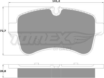 TOMEX brakes TX 16-00 - Komplet Pločica, disk-kočnica www.molydon.hr