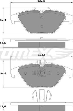 TOMEX brakes TX 16-01 - Komplet Pločica, disk-kočnica www.molydon.hr