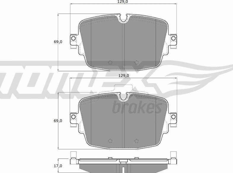 TOMEX brakes TX 16-13 - Komplet Pločica, disk-kočnica www.molydon.hr