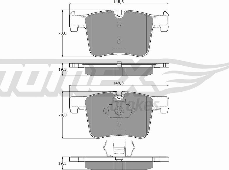 TOMEX brakes TX 16-85 - Komplet Pločica, disk-kočnica www.molydon.hr