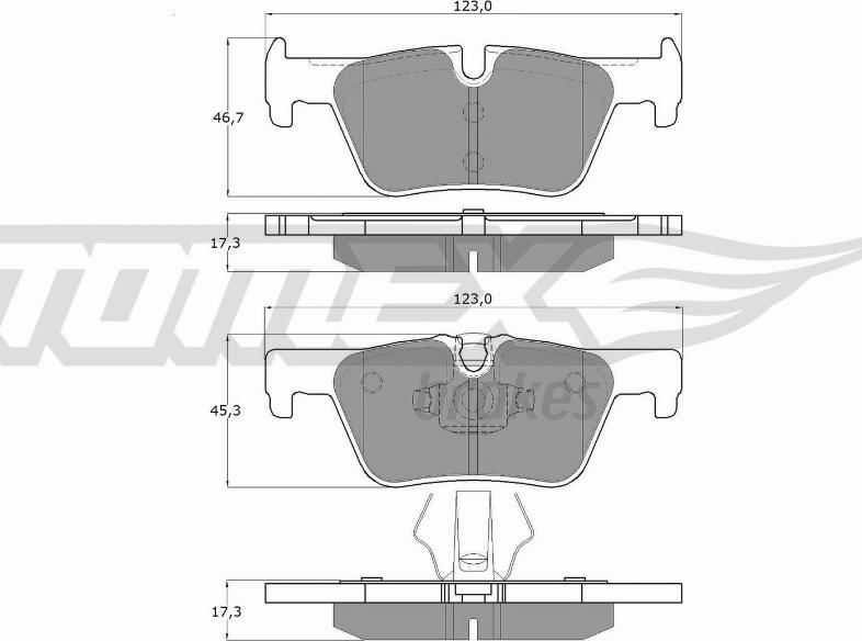 TOMEX brakes TX 16-86 - Komplet Pločica, disk-kočnica www.molydon.hr