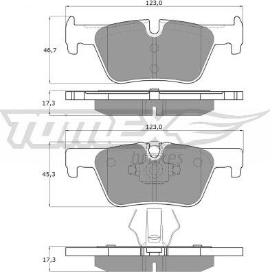 TOMEX brakes TX 16-86 - Komplet Pločica, disk-kočnica www.molydon.hr