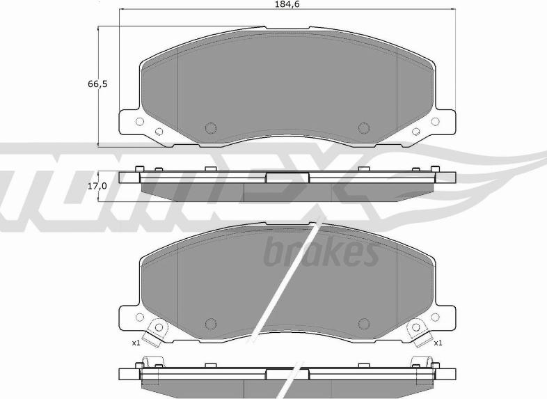 TOMEX brakes TX 16-35 - Komplet Pločica, disk-kočnica www.molydon.hr