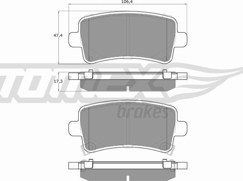 TOMEX brakes TX 16-36 - Komplet Pločica, disk-kočnica www.molydon.hr