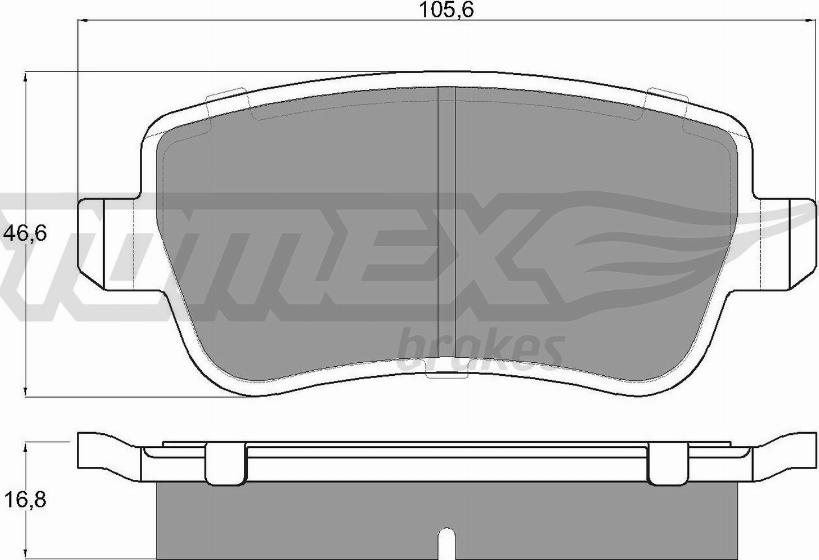 TOMEX brakes TX 16-74 - Komplet Pločica, disk-kočnica www.molydon.hr