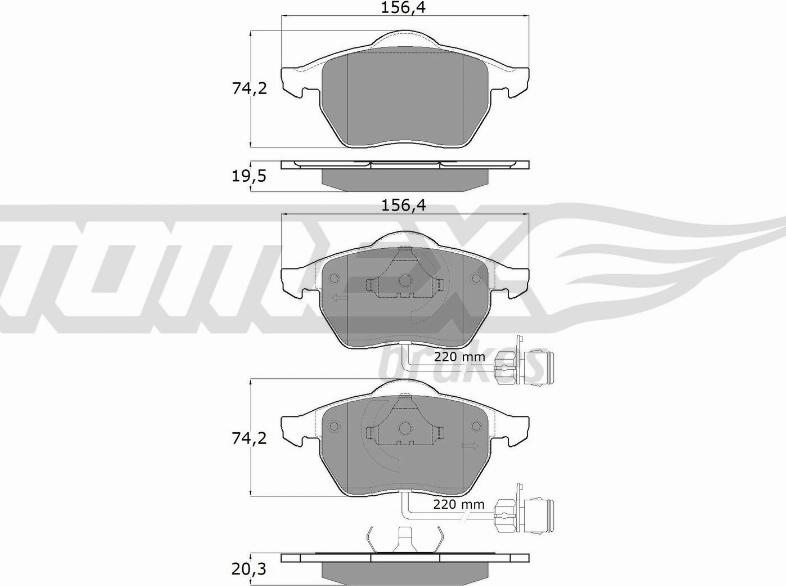 TOMEX brakes TX 10-941 - Komplet Pločica, disk-kočnica www.molydon.hr