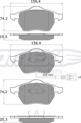 TOMEX brakes TX 10-942 - Komplet Pločica, disk-kočnica www.molydon.hr