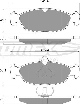 TOMEX brakes TX 10-49 - Komplet Pločica, disk-kočnica www.molydon.hr