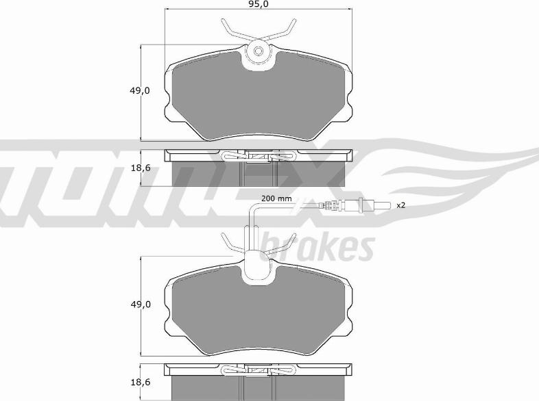 TOMEX brakes TX 10-44 - Komplet Pločica, disk-kočnica www.molydon.hr