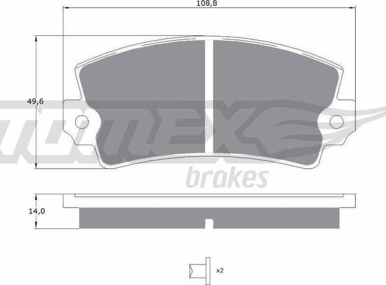 TOMEX brakes TX 10-432 - Komplet Pločica, disk-kočnica www.molydon.hr