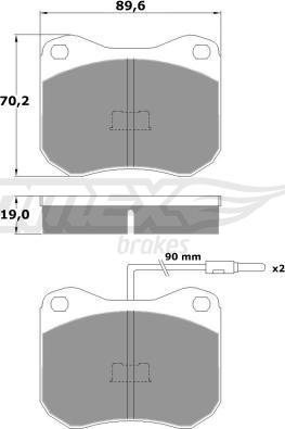 TOMEX brakes TX 10-42 - Komplet Pločica, disk-kočnica www.molydon.hr