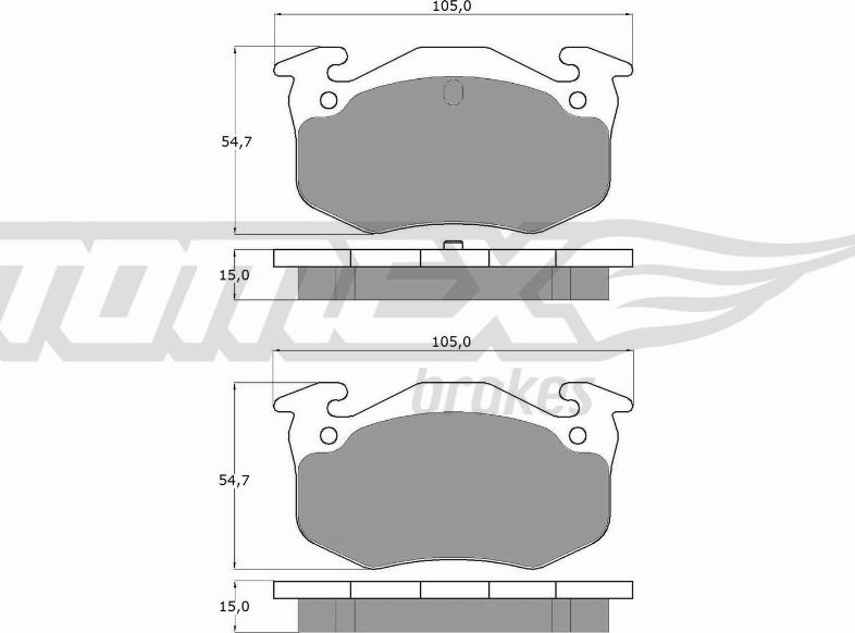 TOMEX brakes TX 10-501 - Komplet Pločica, disk-kočnica www.molydon.hr