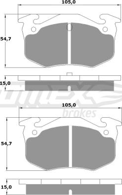 TOMEX brakes TX 10-501 - Komplet Pločica, disk-kočnica www.molydon.hr