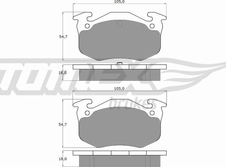 TOMEX brakes TX 10-50 - Komplet Pločica, disk-kočnica www.molydon.hr