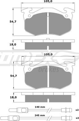 TOMEX brakes TX 10-511 - Komplet Pločica, disk-kočnica www.molydon.hr