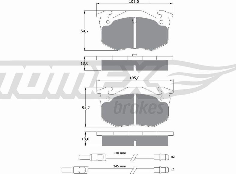 TOMEX brakes TX 10-511 - Komplet Pločica, disk-kočnica www.molydon.hr