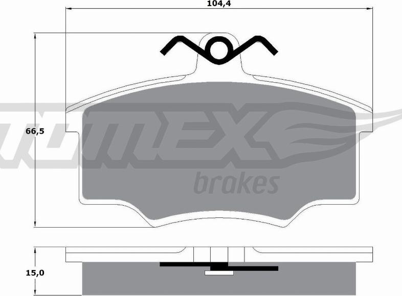 TOMEX brakes TX 10-58 - Komplet Pločica, disk-kočnica www.molydon.hr