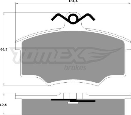 TOMEX brakes TX 10-59 - Komplet Pločica, disk-kočnica www.molydon.hr