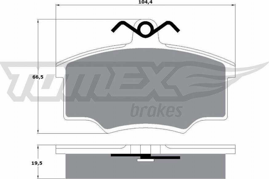 TOMEX brakes TX 10-57 - Komplet Pločica, disk-kočnica www.molydon.hr