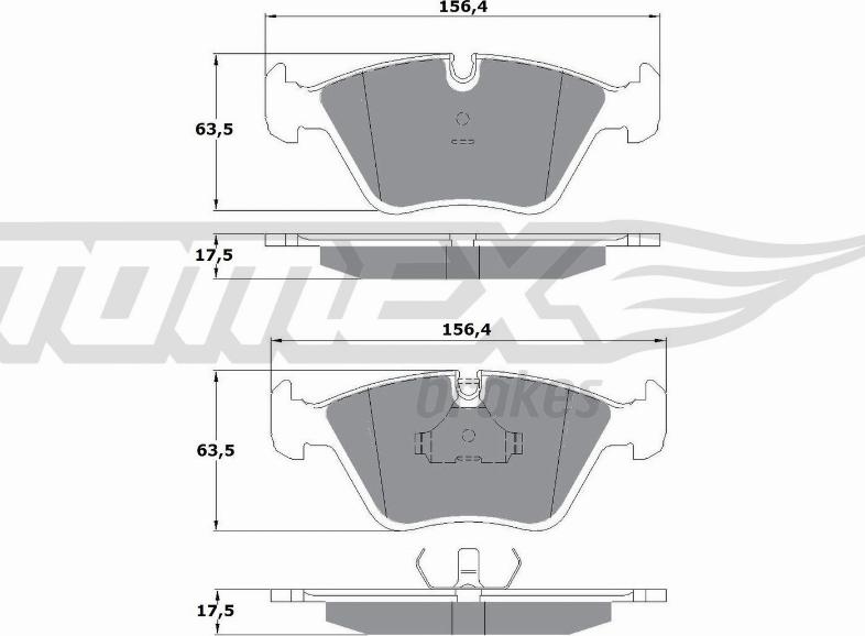 TOMEX brakes TX 10-692 - Komplet Pločica, disk-kočnica www.molydon.hr