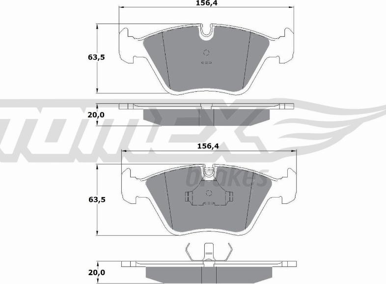 TOMEX brakes TX 10-69 - Komplet Pločica, disk-kočnica www.molydon.hr