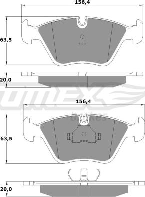 TOMEX brakes TX 10-69 - Komplet Pločica, disk-kočnica www.molydon.hr