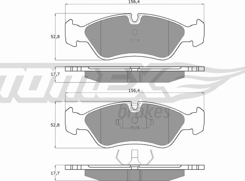 TOMEX brakes TX 10-68 - Komplet Pločica, disk-kočnica www.molydon.hr