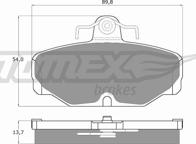 TOMEX brakes TX 10-67 - Komplet Pločica, disk-kočnica www.molydon.hr